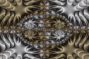 Fractal: Pewter and Brass