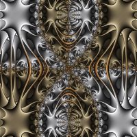 Fractal: Pewter and Brass