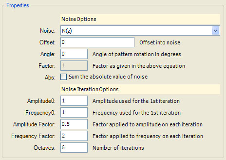 Perlin Noise Options